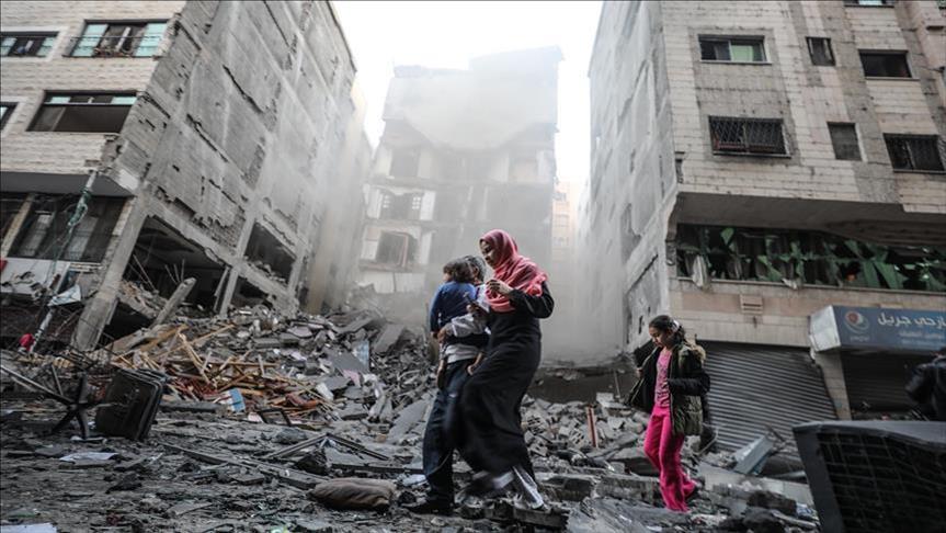 Kondisi Gaza, Palestina, setelah dibombardir penjajah Israel.
