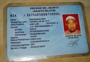 KTP yang diduga dipalsukan pelaku