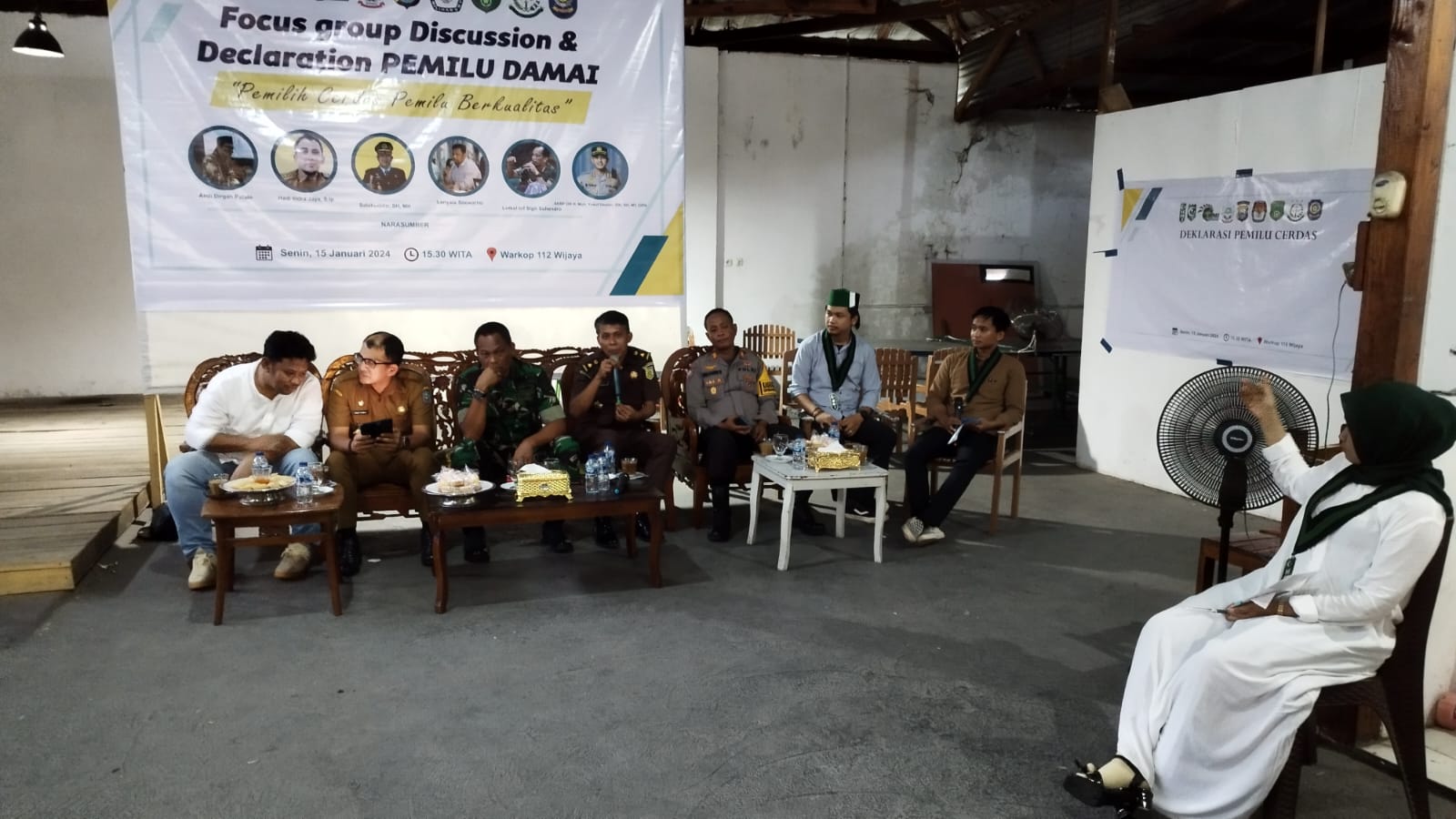 FGD Deklarasi Pemilu Damai 2024 yang diadakan HMI Cabang Soppeng.