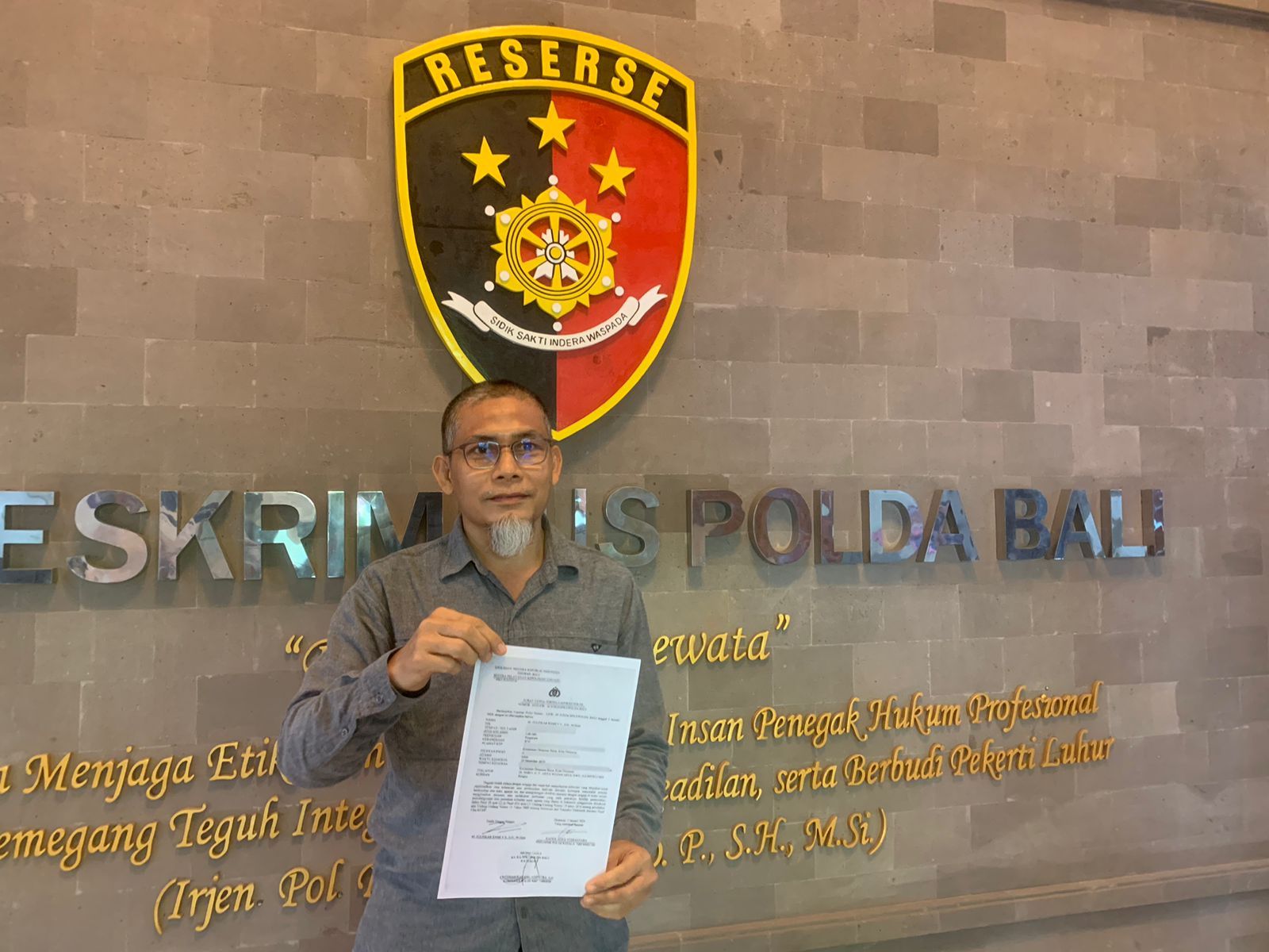 Zulfikar Ramly, pelapor dalam kasus dugaan penistaan agama oleh terduga Arya Wedakarna.