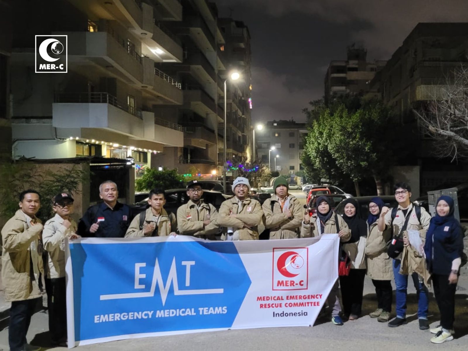Tim Medis dari MER-C tiba di Jalur Gaza, Palestina.
