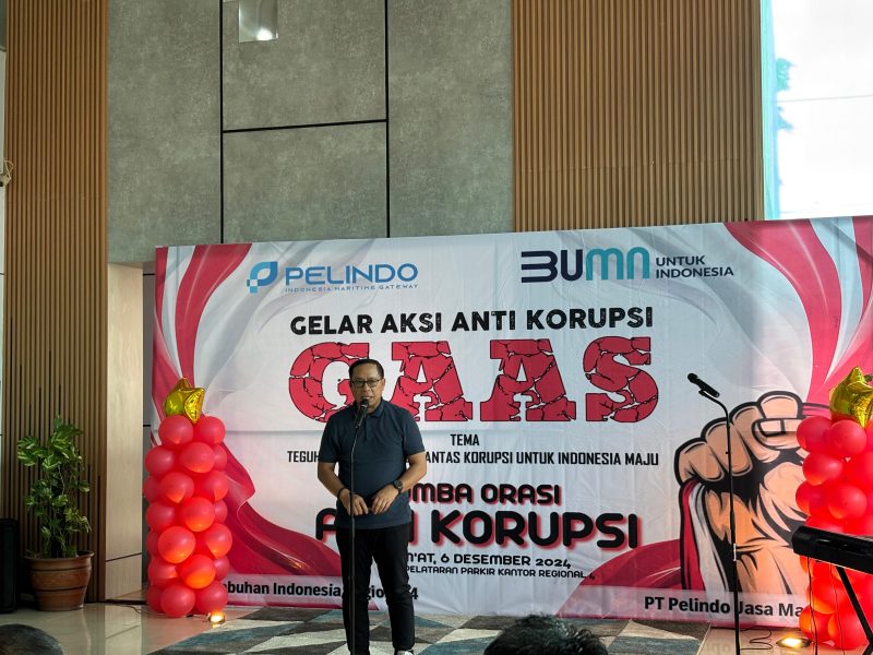 Kantor Pelindo Regional 4 Makassar memperingati Hari Anti Korupsi Sedunia 2024.