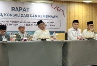 Ketua Umum PBNU, Gus Yahya Cholis, hadir dalam acara Rapat Koordinasi, Konsolidasi dan Pembinaan PWNU dan PCNU se-Sulsel, di Hotel Karebosi Condontel, Kota Makassar, pada Jumat (6/12/2024).