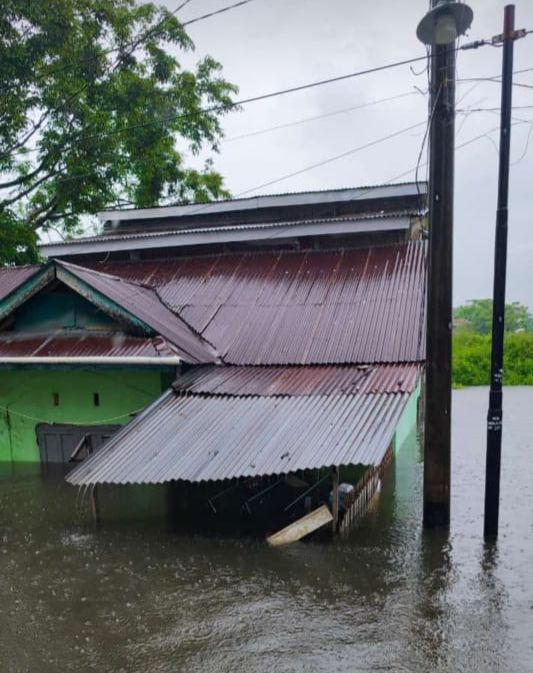 Tampak rumah Ustadz Darwis Firman, di Perumahan Ikhwah, Jalan Nipa-nipa, Kecamatan Manggala, Kota Makassar.