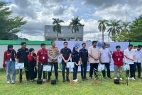 Aksi penanaman 300 pohon di Lapangan Epicentrum Bone, pada Rabu, (15/01/25). Foto: Muh. Akhdan