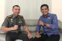 Formulator Pupuk Organik Super Tani Indonesia, Kol. Czi. H.A. Abdullah Ambo Lele, S.Sos., M.IP (kiri) dan Direktur PT Super Tani Indonesia, Andi Undru Mario, S.Sos., M.Si.