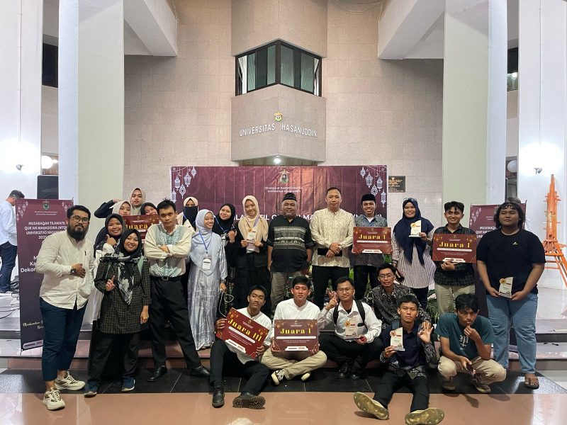 Mahasiswa FIB Unhas Juara Terbanyak MTQM 2025