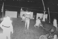 Tangkapan layar rekaman CCTV di Kapal Alma memperlihatkan detik-detik pasukan Israel menangkap para aktivis kemanusiaan. Foto: Instagram Global Sumud Flotilla. 